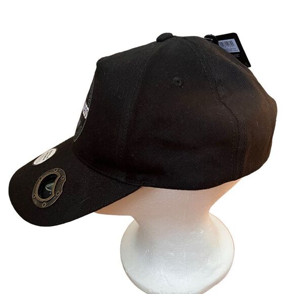 Guinness Official Merchandise Extra Stout Label Bottle Opener Cap Men's Hat - Picture 4 of 6